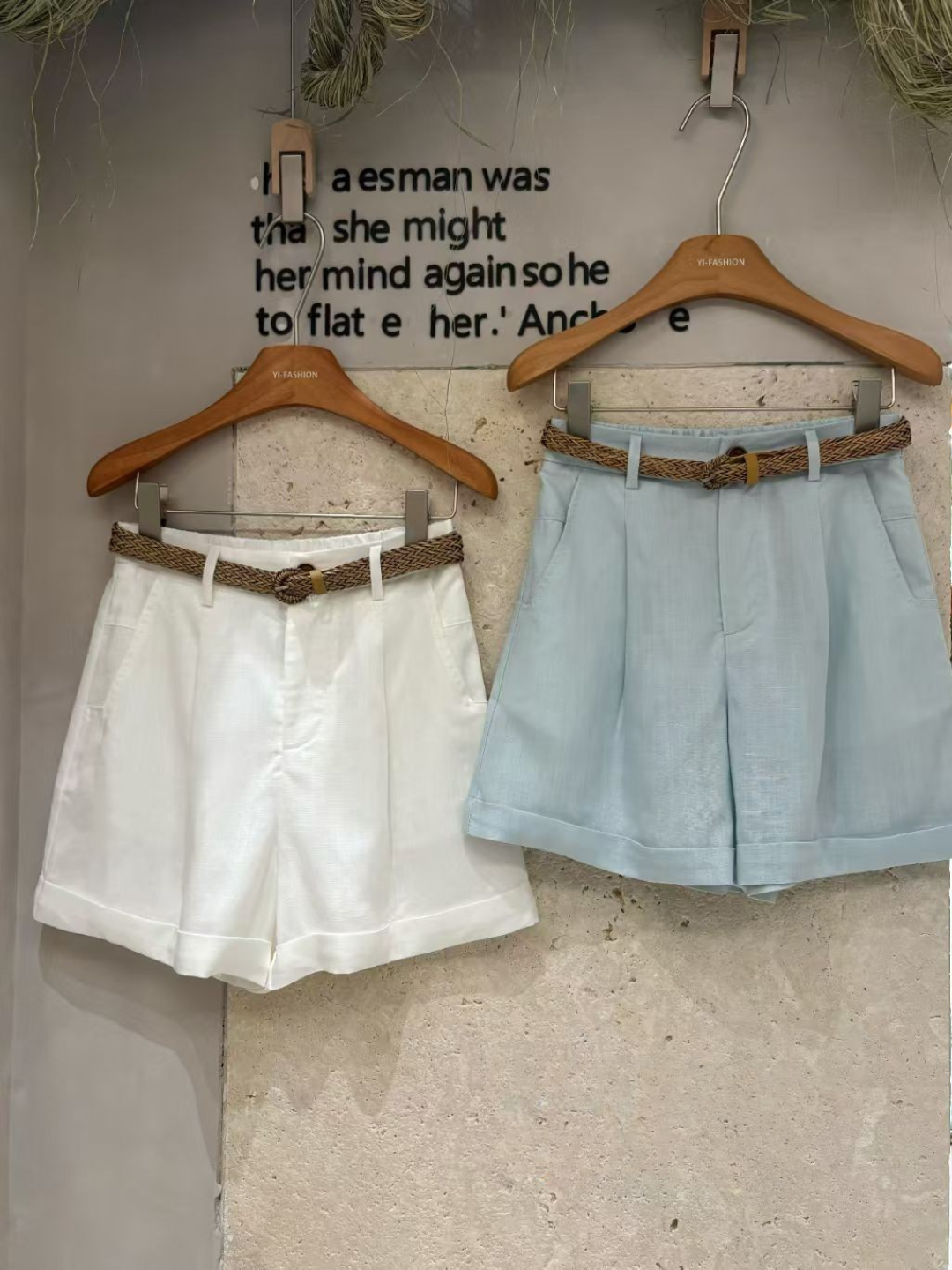 Peter Belted Linen Shorts