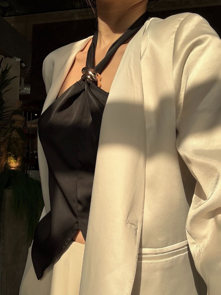 Kiana Halter Neck Satin Top