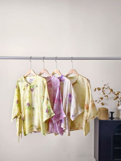 Ling Fu Ramie Oriental Top