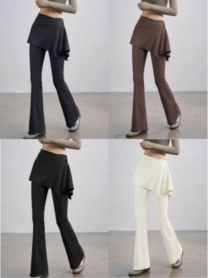 Summer Skirted Flare Pants