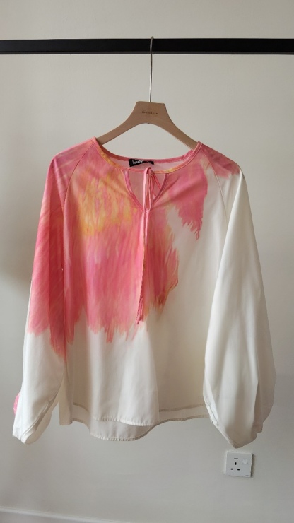 Virginia Floral Lanter Sleeve Top