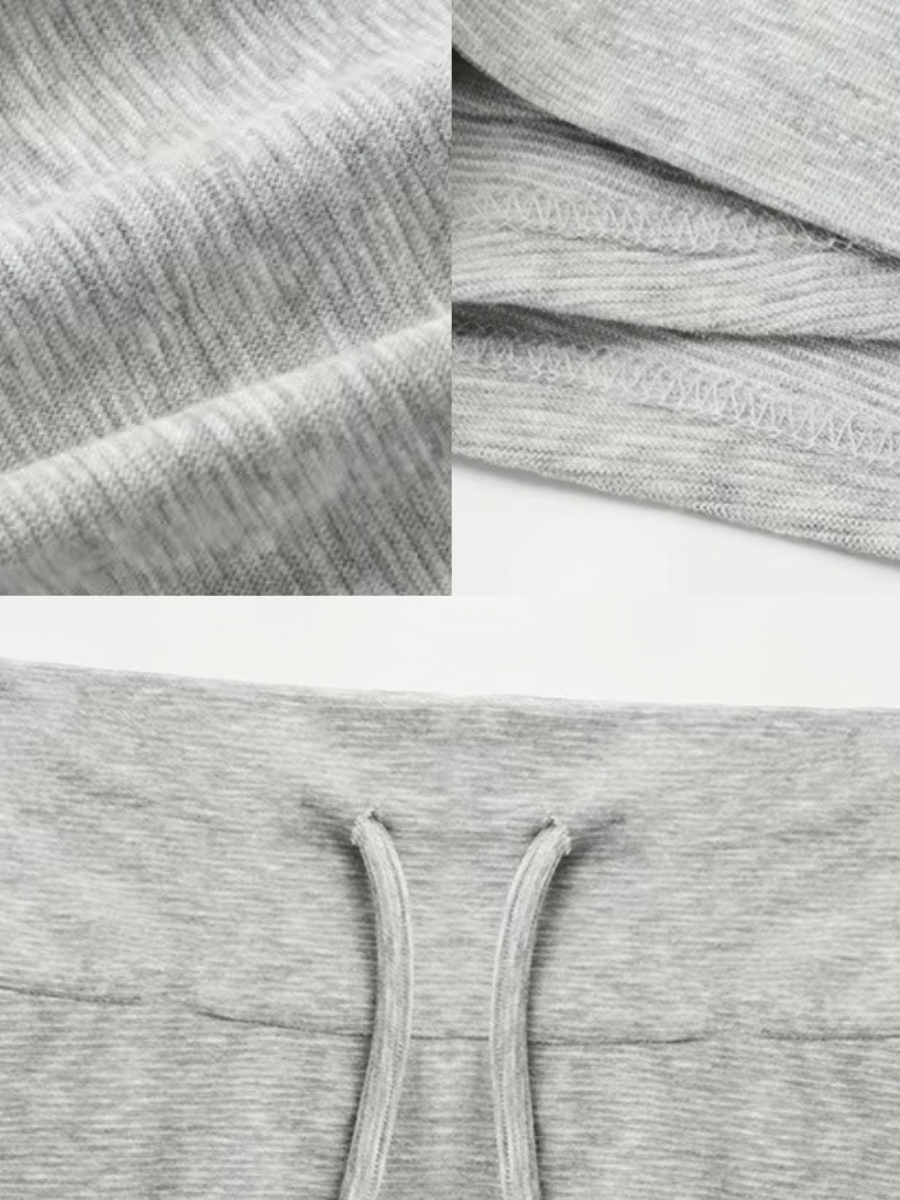Goergeta Zip Hoodie & Ruched Mini Skirt (Sold Seperately)