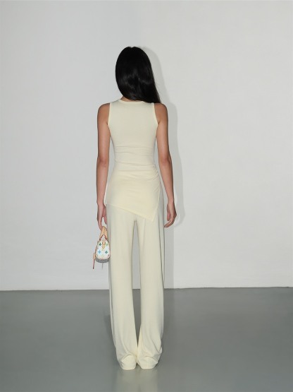 Lenora Draped Tank Top & Wide-Leg Pants (Sold Separately)