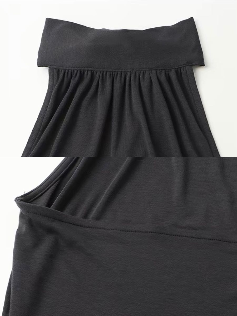 Gunney Tie-Back Halter Top & Handkerchief-Hem Skirt (Sold Seperately)