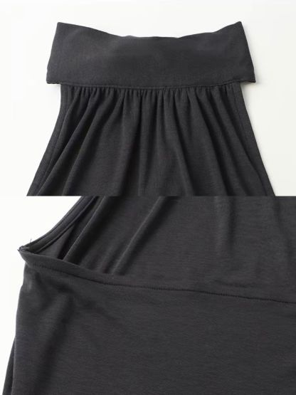 Gunney Tie-Back Halter Top & Handkerchief-Hem Skirt (Sold Seperately)