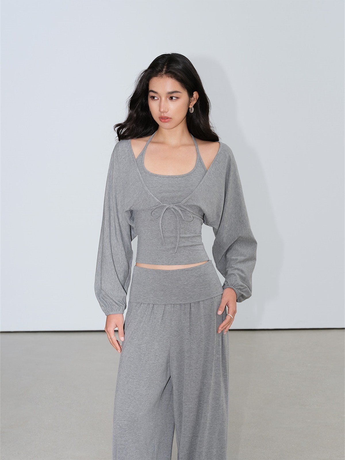 Loredana Camisole, Cropped Cardigan & Wide-Leg Pants (Sold Separately)