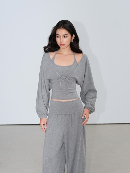 Loredana Camisole, Cropped Cardigan & Wide-Leg Pants (Sold Separately)