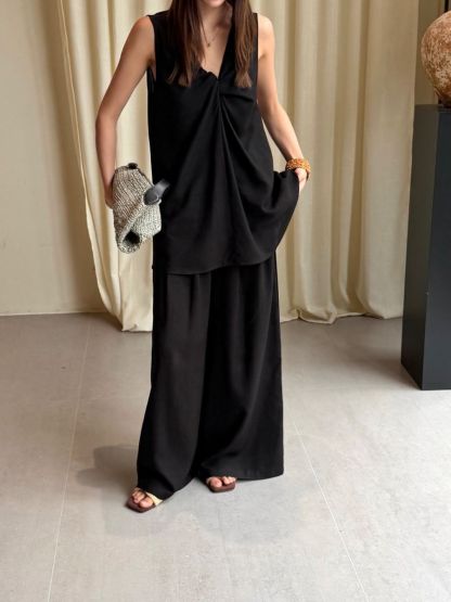 Penelop Front Knot Top & Pants Set