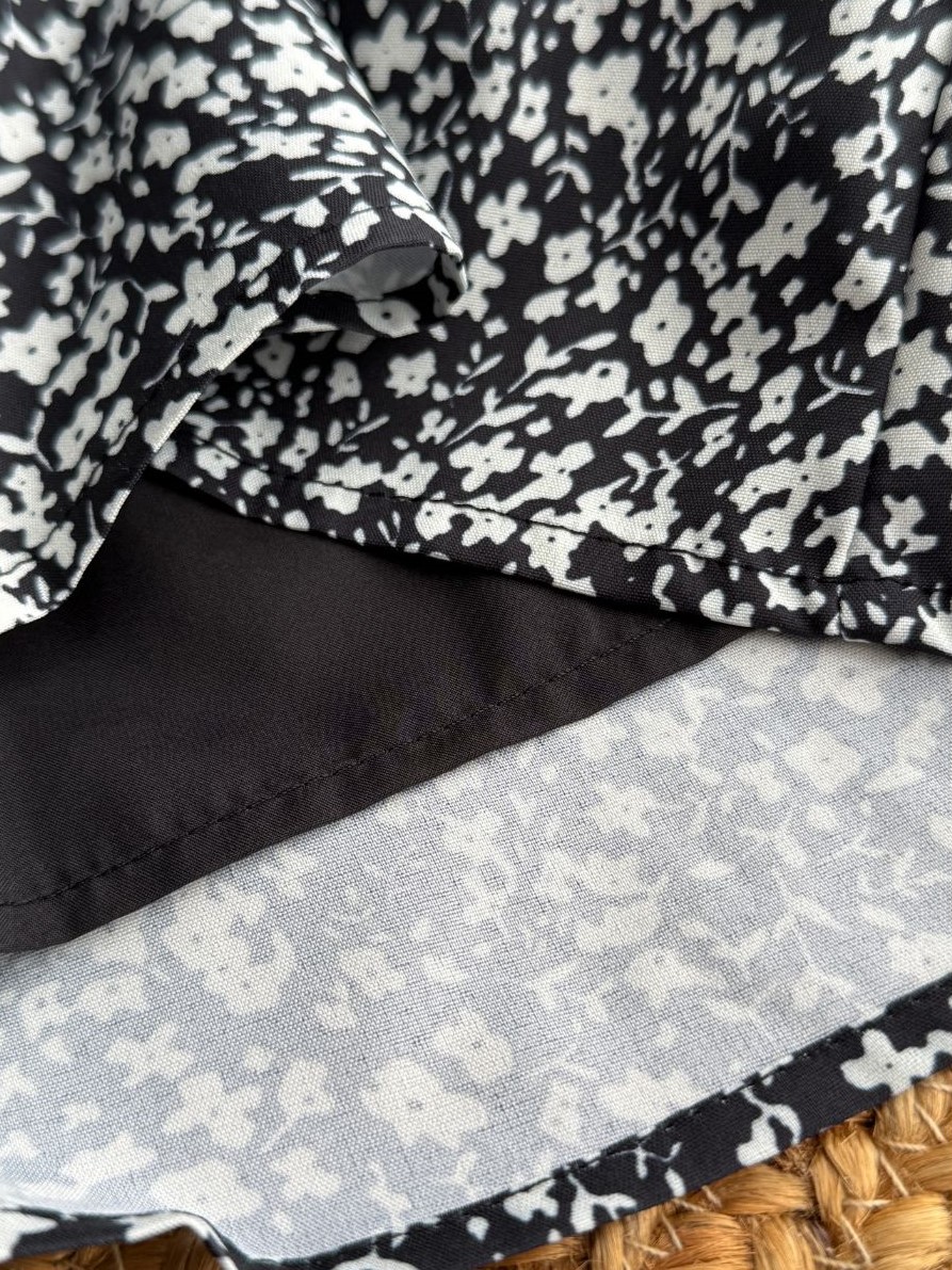 Xenal Floral Puff Sleeve Dress (Discounted-L size)-The Black Bow-