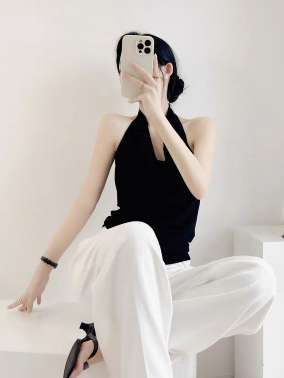 Landry Swing Collar Knit Top