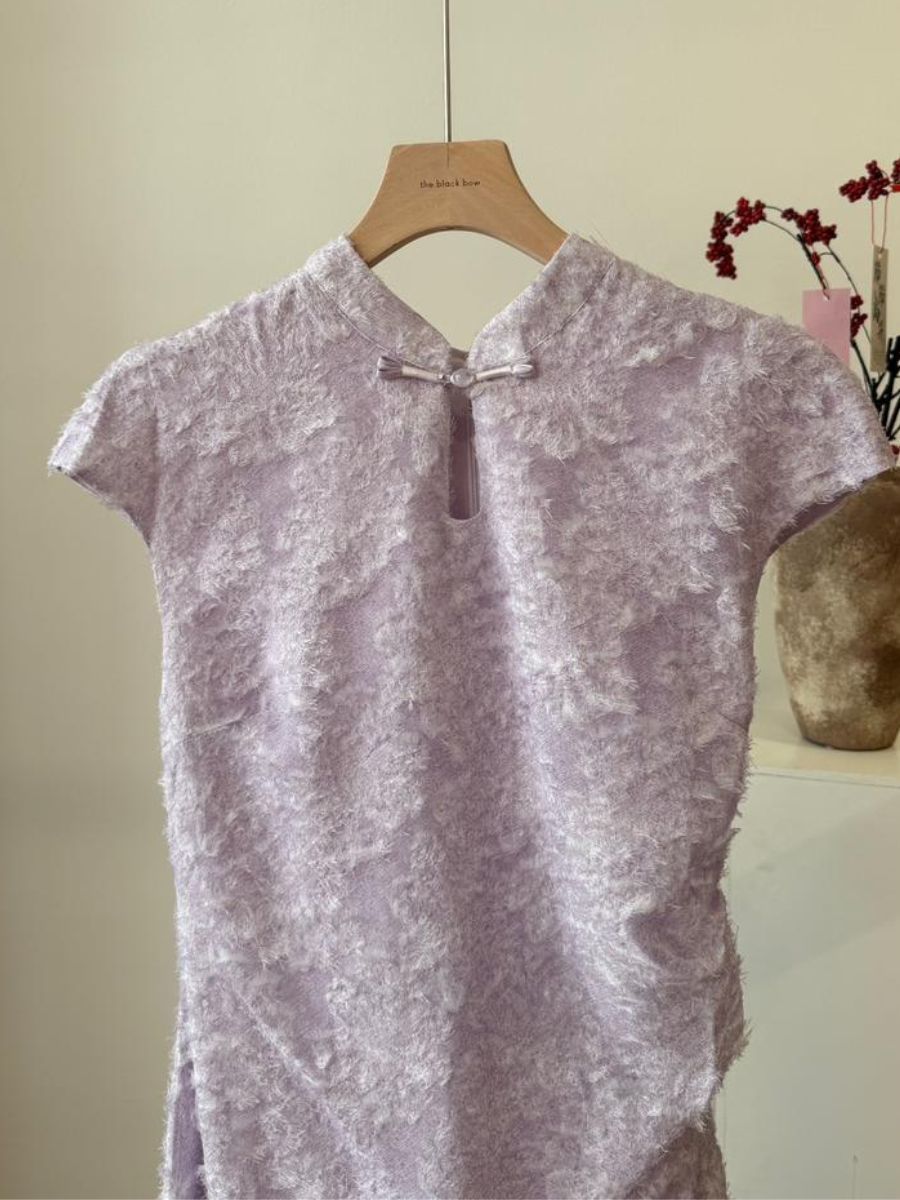 Shuang Zeng Fake Two Piece Oriental Dress