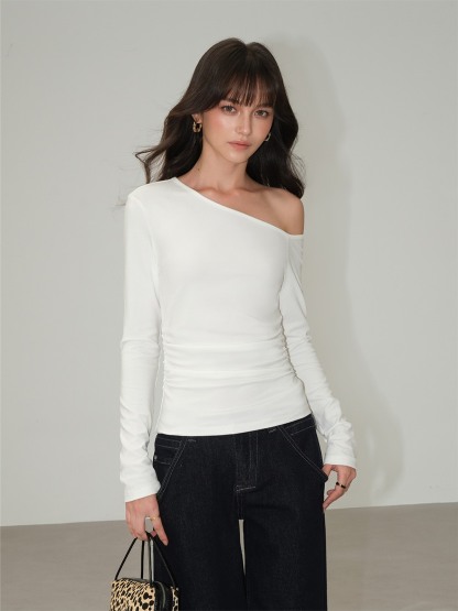 Lucille Asymmetric One-Shoulder Top