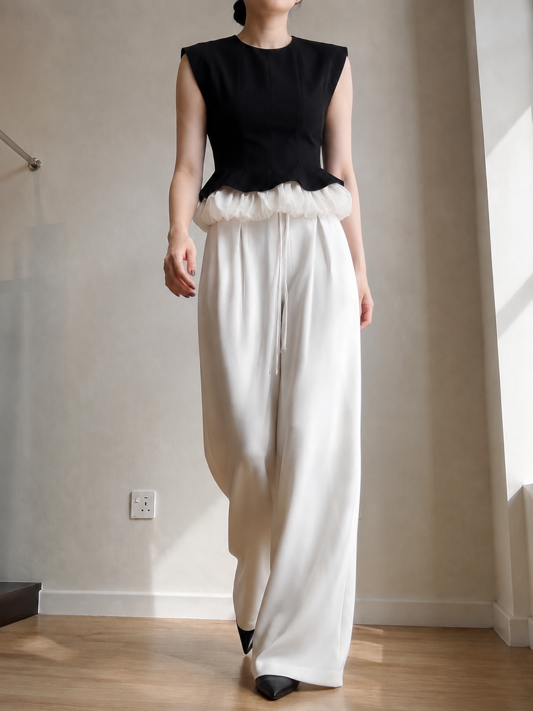 Charlotte Trim Peplum Top