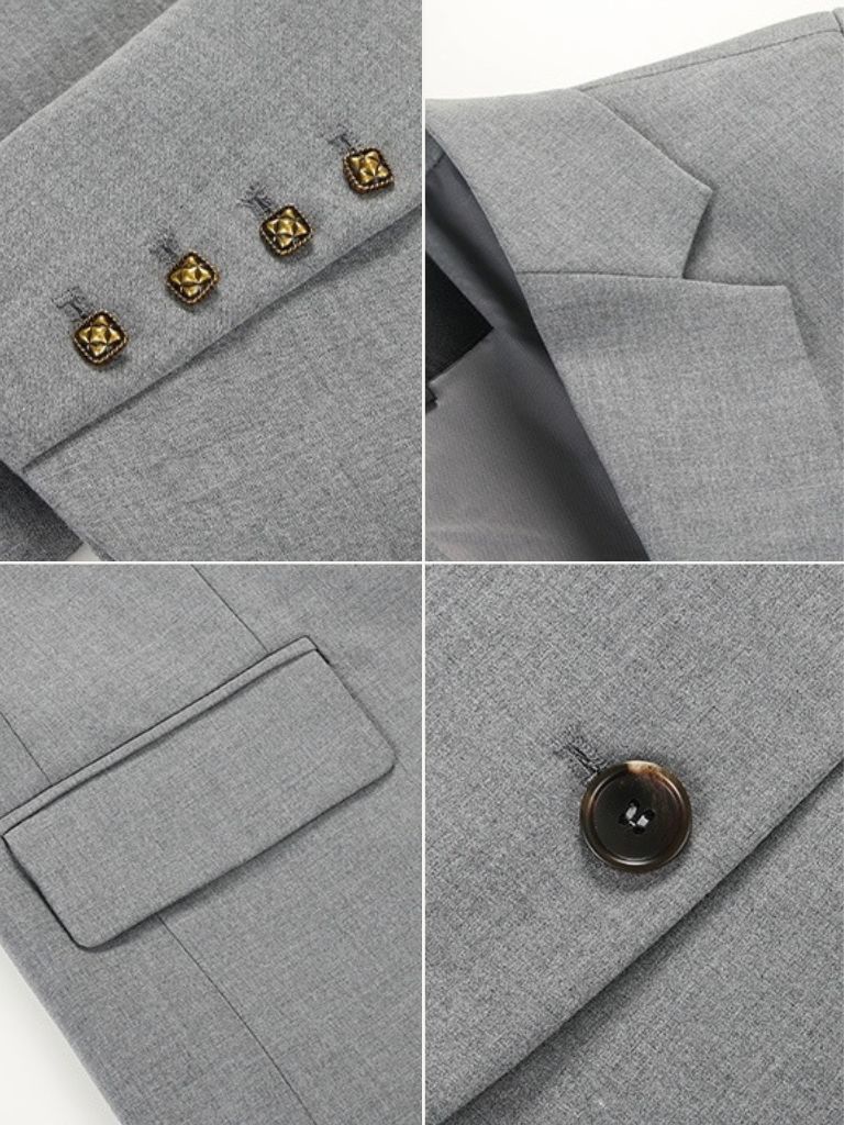 Jefferson Back Slit Oversized Blazer-The Black Bow-