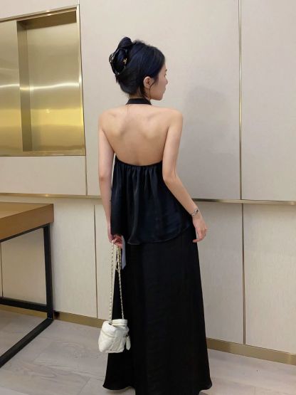 Laken Swing Collar Top & Skirt Set