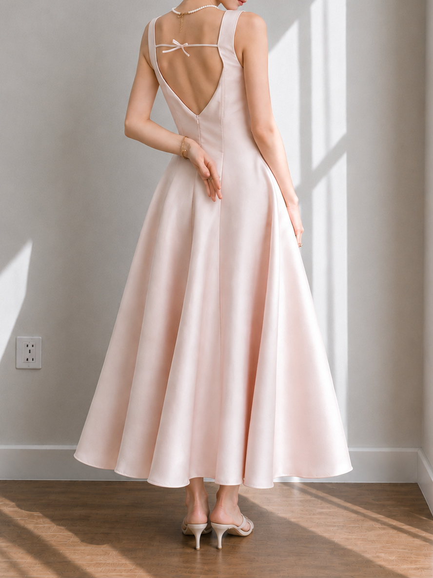 Curtis Sculpted Satin Gown