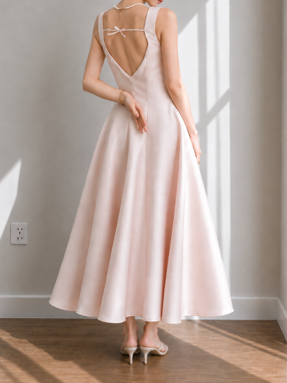 Curtis Sculpted Satin Gown
