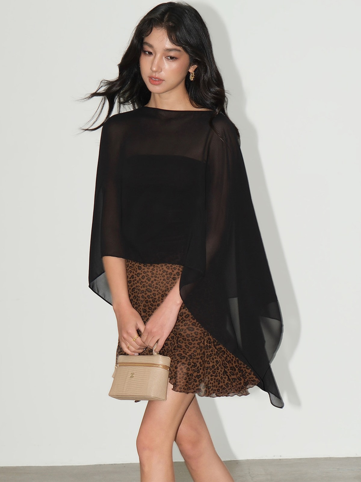 Liora Chiffon Cape & Tube Top (Sold Separately)
