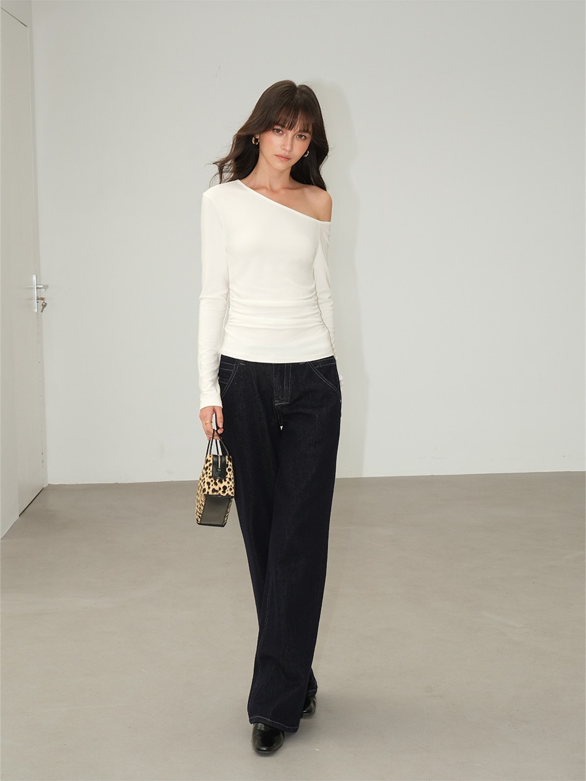 Lucille Asymmetric One-Shoulder Top