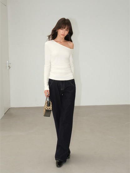 Lucille Asymmetric One-Shoulder Top