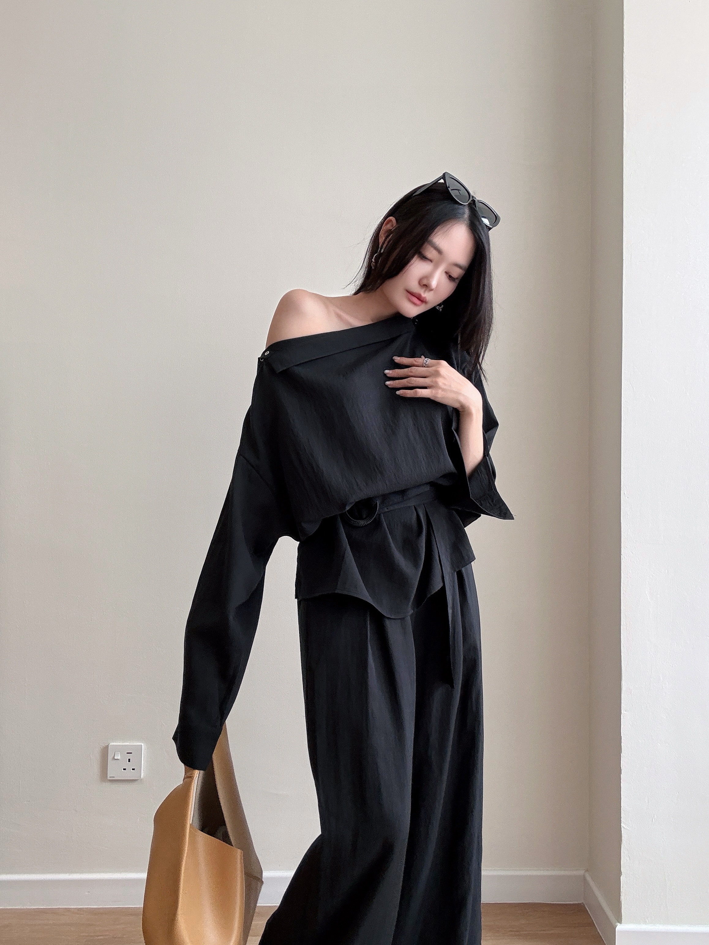 Warren One Shoulder Top & Pants Set