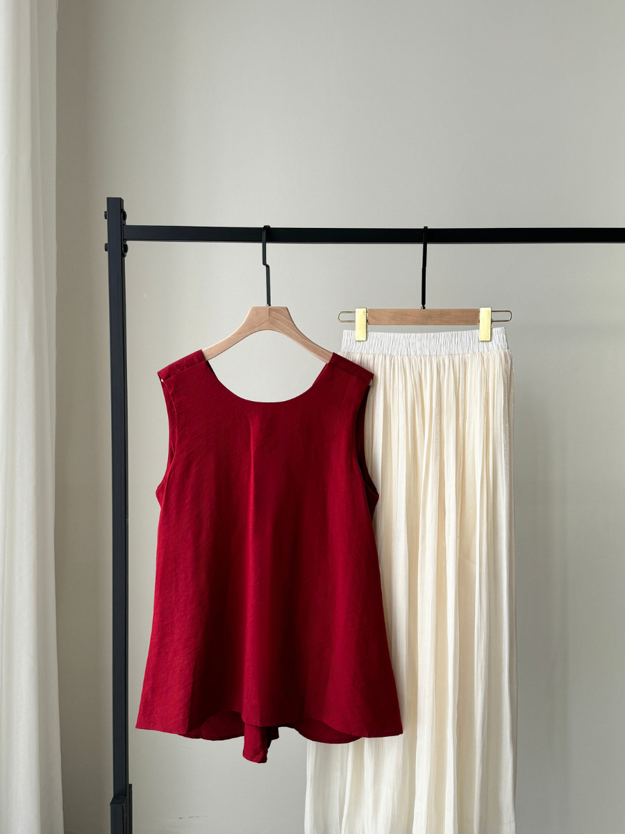 Tara Two Way Top with Knot-The Black Bow-