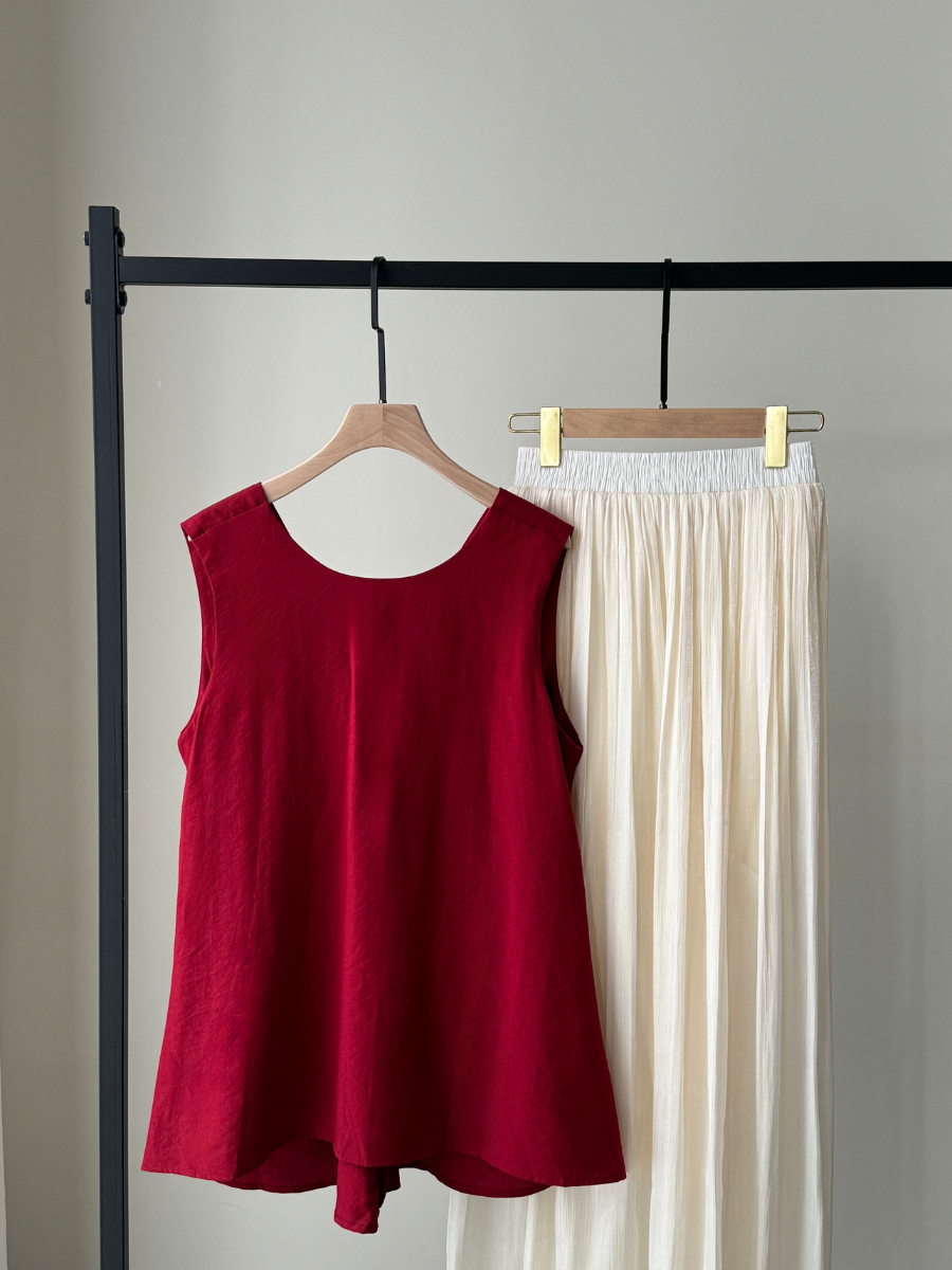 Tara Two Way Top with Knot-The Black Bow-