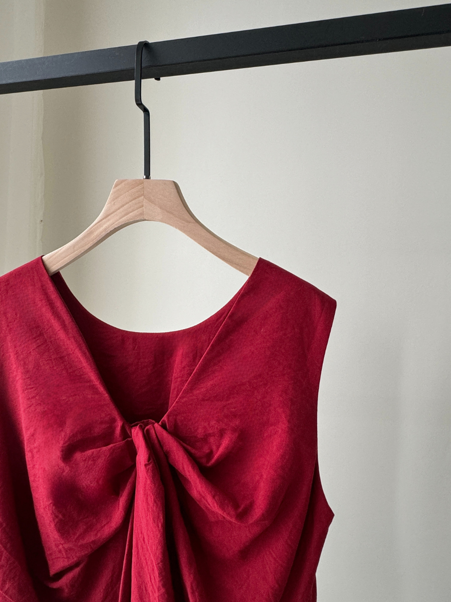 Tara Two Way Top with Knot-The Black Bow-