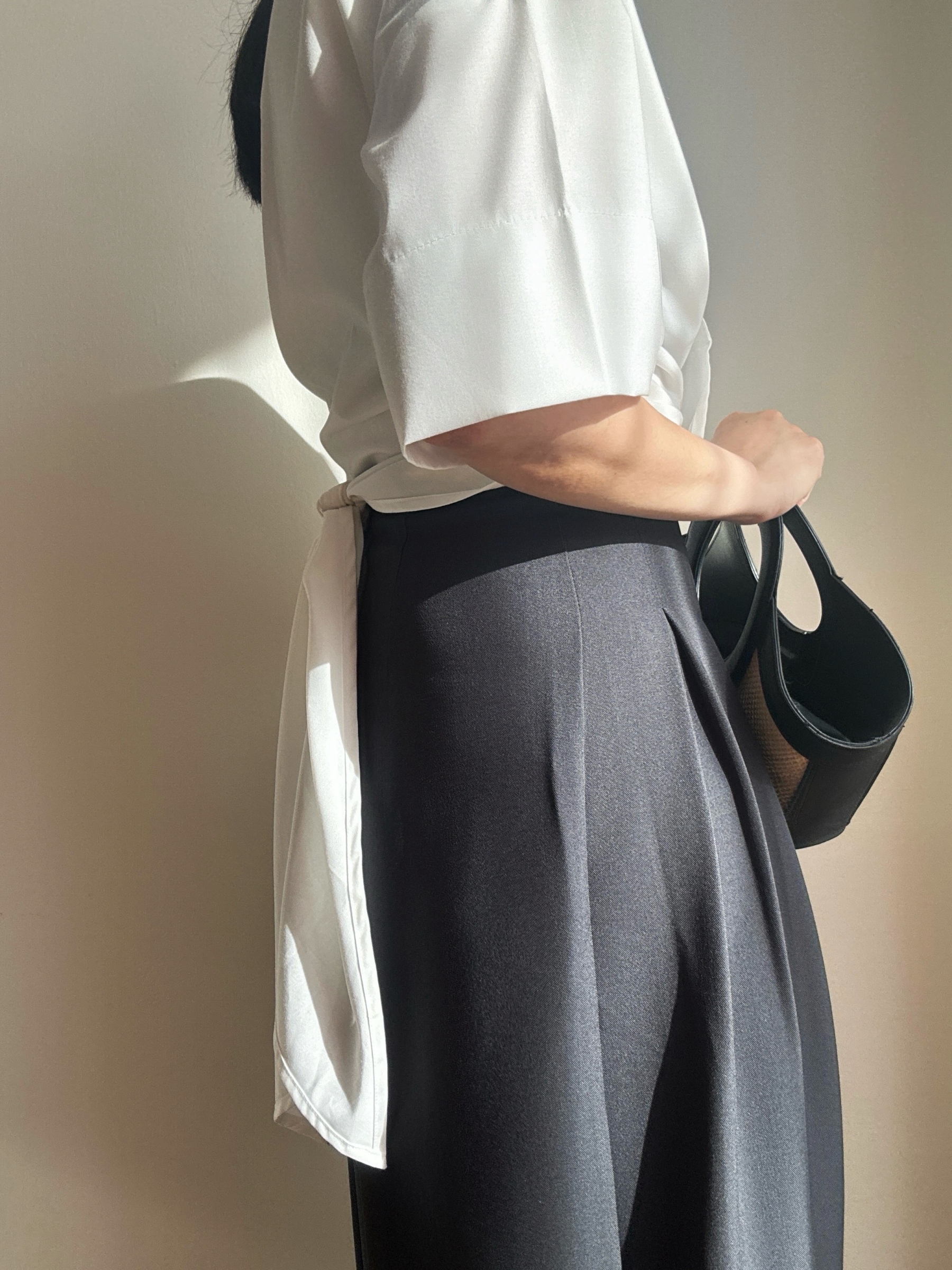 Verona Mid Sleeve Waist Tie Shirt