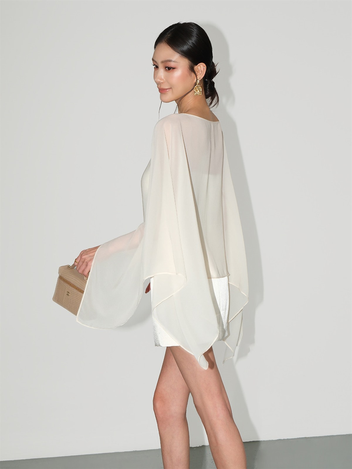 Liora Chiffon Cape & Tube Top (Sold Separately)