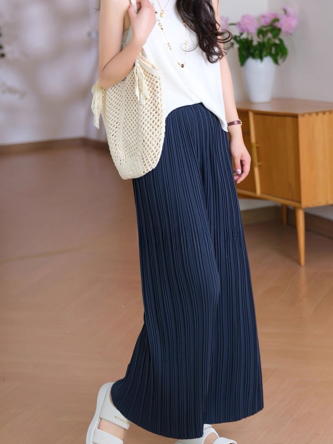 Ling Fei Delicate Pleated Culottes