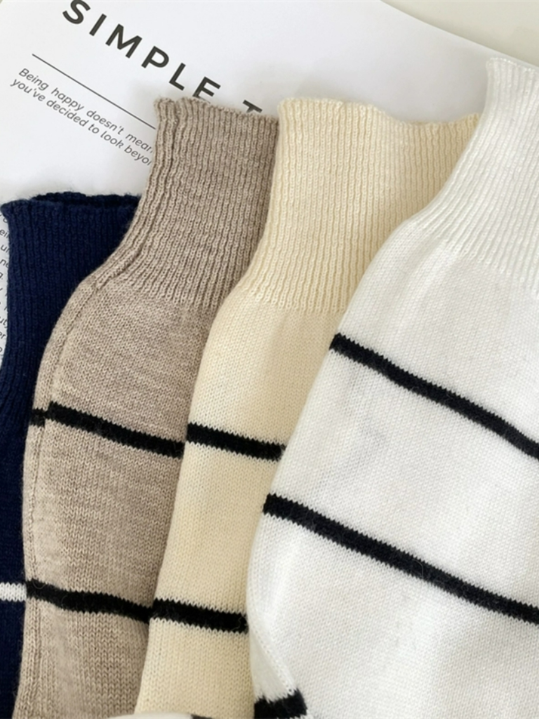 Eun Woo Striped Shawl-The Black Bow-