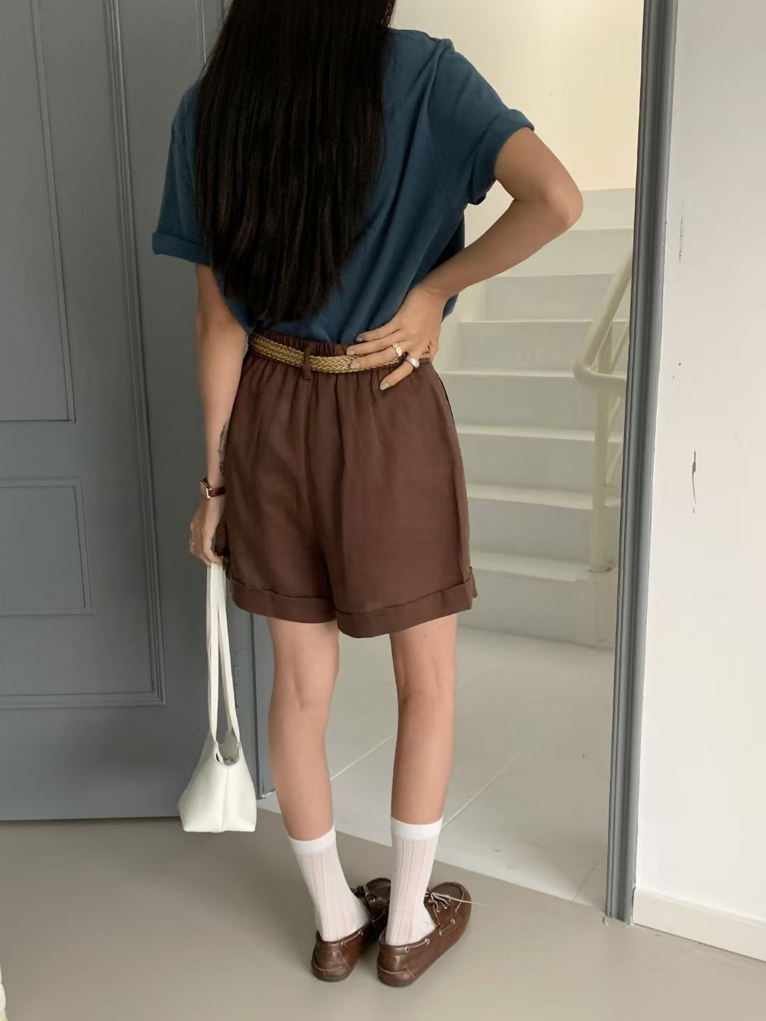 Peter Belted Linen Shorts