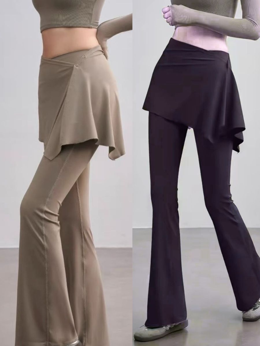Summer Skirted Flare Pants