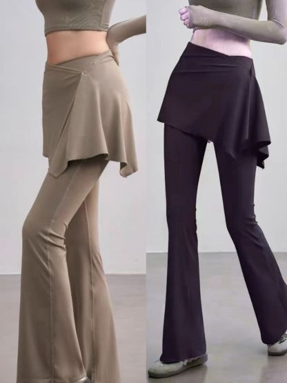 Summer Skirted Flare Pants