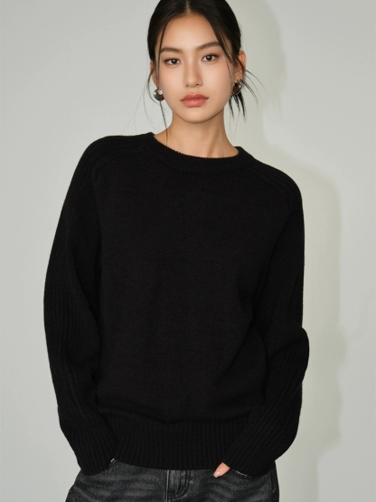 Kaisey Autumn/Winter Sweater-The Black Bow-