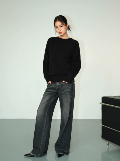 Kaisey Autumn/Winter Sweater-The Black Bow-