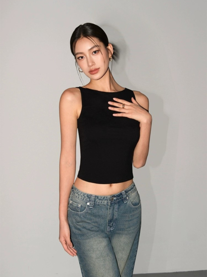 Mahee Bateau Neck Top-The Black Bow-