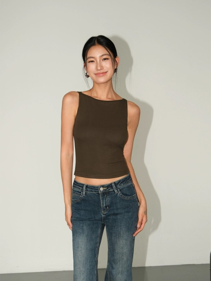 Mahee Bateau Neck Top-The Black Bow-