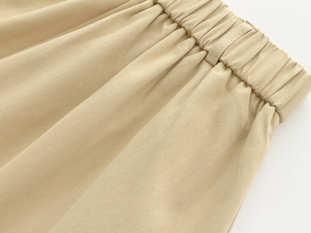 Hadriene Belted Cotton Skirt (Discounted-S, M, L size)-The Black Bow-