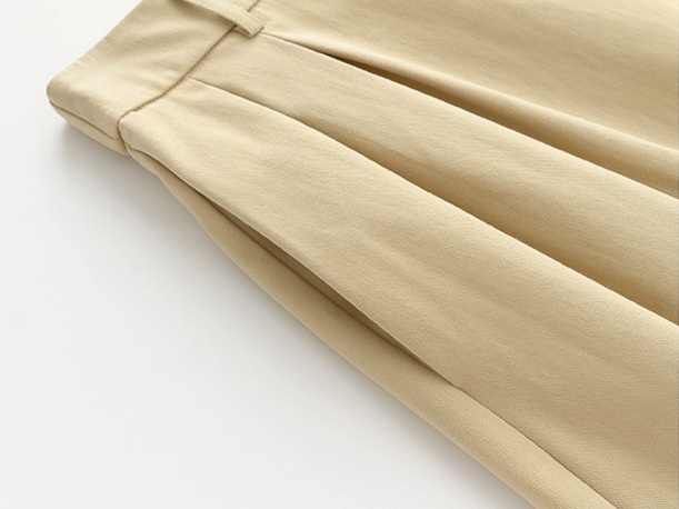 Hadriene Belted Cotton Skirt (Discounted-S, M, L size)-The Black Bow-
