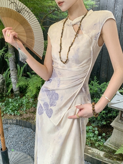 Ding Mo Oriental Skirt Set-The Black Bow-