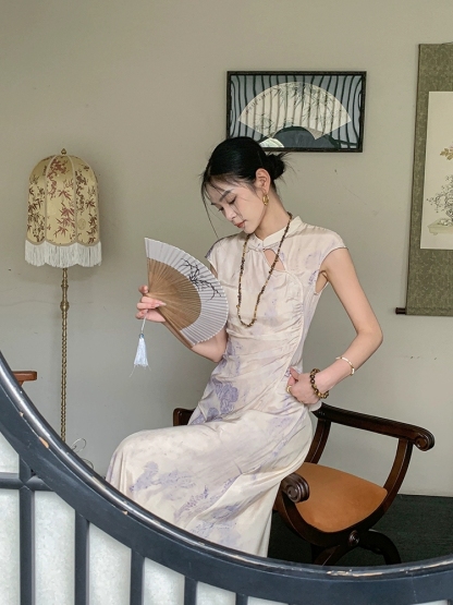 Ding Mo Oriental Skirt Set-The Black Bow-