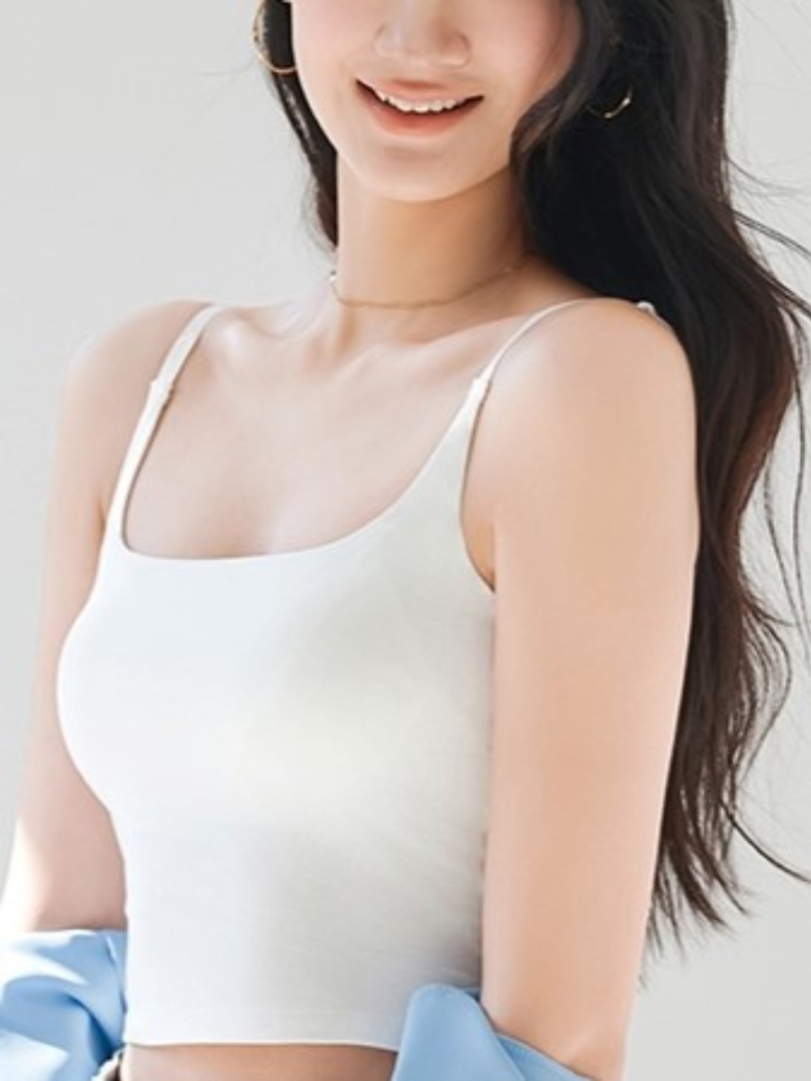 Qaly Padded Cami Crop Top