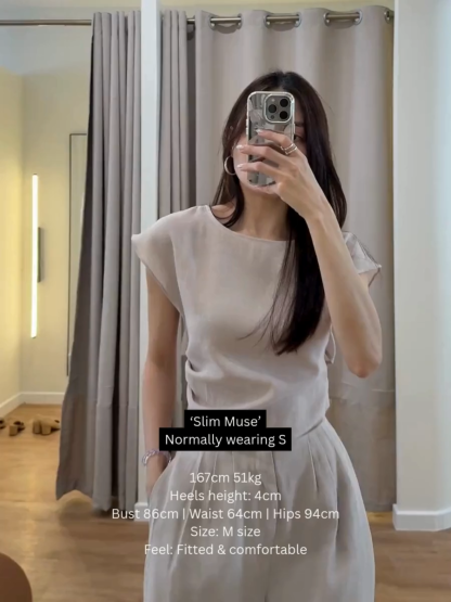 Chandall Back Tie Pants Set (PTS101)