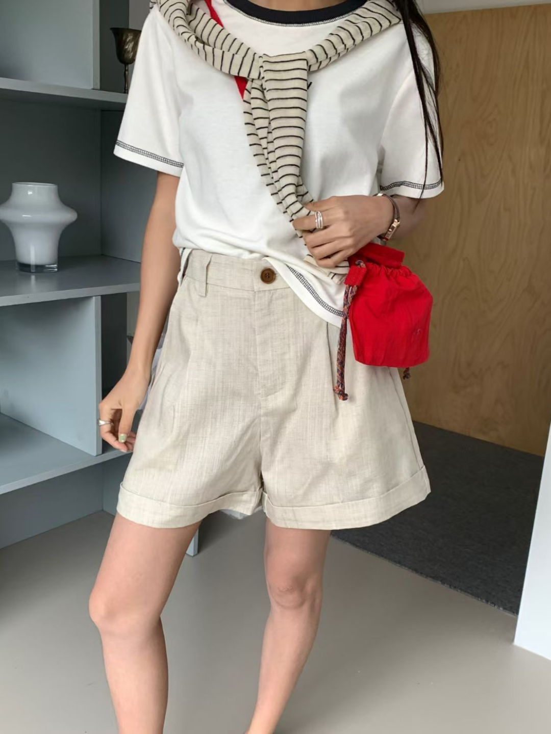 Peter Belted Linen Shorts