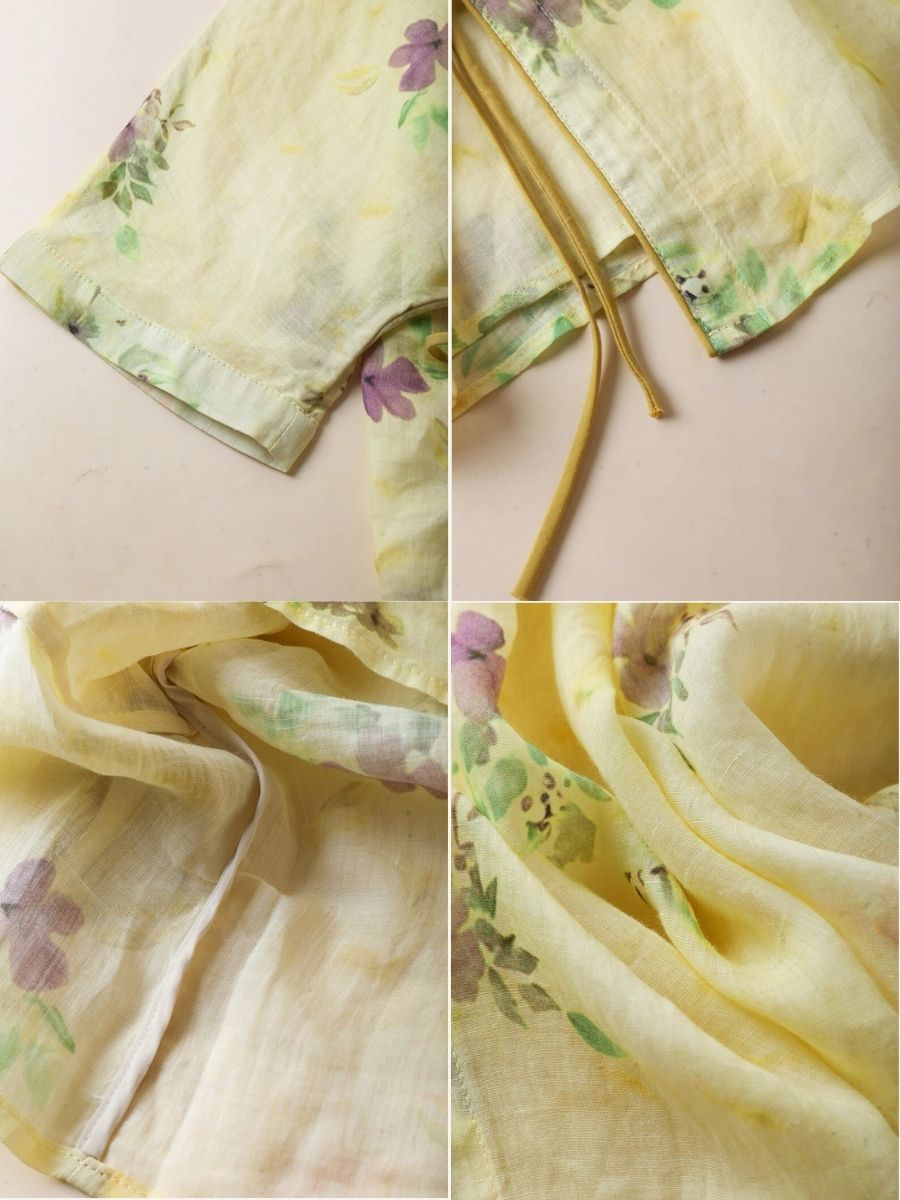 Ling Fu Ramie Oriental Top