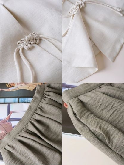 Ling Hua Oriental Top & Skirt Set