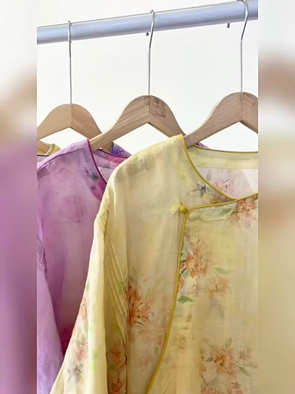 Ling Fu Ramie Oriental Top