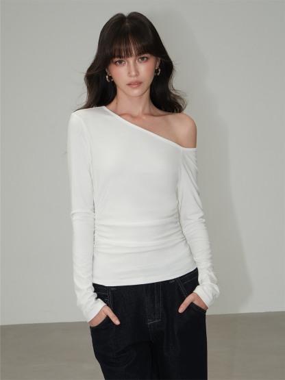 Lucille Asymmetric One-Shoulder Top